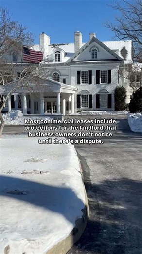 Commercial leases are designed to protect landlords.