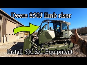 Installing limb risers on a John Deere 850J @C_CEQUIPMENT