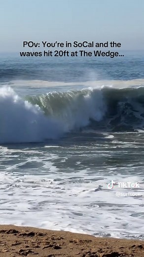 The waves today at the wedge were absolutely insane. Where did you go surf? #surf #waves #bigwaves #swell #wedge