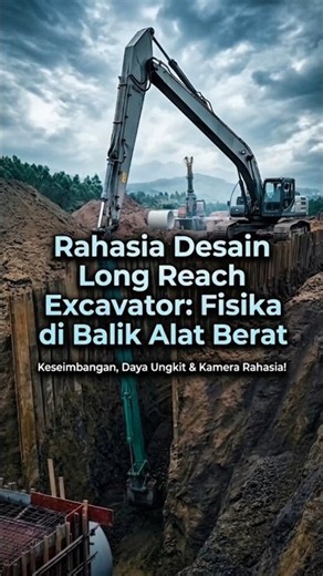 The Design Secret of Long Reach Excavators: The Physics Behind Heavy Equipment!
