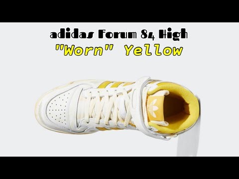 YELLOW 2022 adidas Forum 84 High WORN