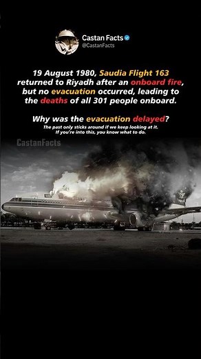 Saudia Flight 163 Cabin Fire Tragedy #history