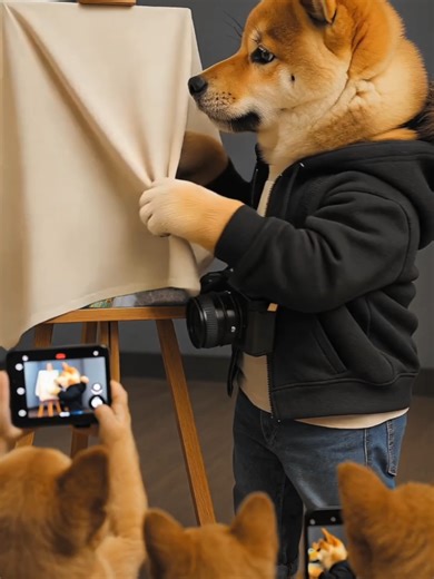 Lucy' nin sergisine hoş geldiniz 🥰 Bakalım bu örtünün altında kim varmıışşşş 🐩🐾🐶 #sergi #dogsoftiktok #cavalierkingcharles #CapCut