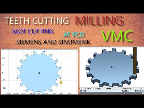 HOW TO CUT GEAR TEETH AT VMC SIEMENS CONTROL #cncprogramming2d‪@TITANSofCNC‬