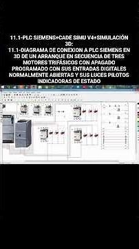 11.1-SIEMENS PLC+CADE SIMU V4+3D SIMULATION:11.1-3D CONNECTION DIAGRAM TO A SIEMENS PLC OF AN ARR