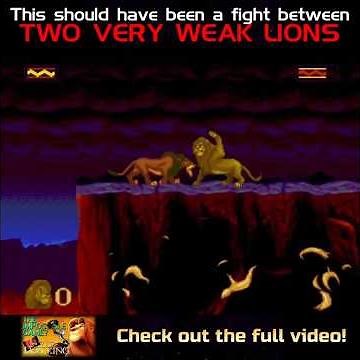 The final fight in The Lion King should have been between two very weak lions #TheLionKing