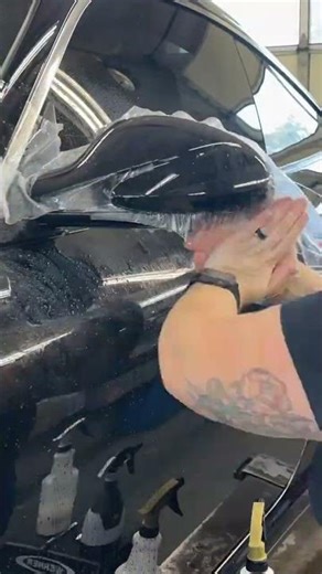 Satisfying PPF Install on a Difficult Mirror (20-Second Timelapse)