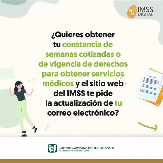 7.8K views · 49 reactions | 퐀퐜퐭퐮퐚퐥퐢퐳퐚퐜퐢ó퐧 퐝퐞 퐜퐨퐫퐫퐞퐨 퐞퐥퐞퐜퐭퐫ó퐧퐢퐜퐨 Te mostramos el proceso paso a paso para llevar a cabo esta actualización. Siempre que uses los servicios digitales, asegúrate de escribir correctamente la dirección de tu correo electrónico.  #IMSSDigital | IMSS Digital | Facebook