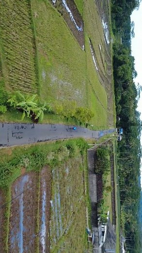 a road somewhere in Central Java #drone #travel #nature