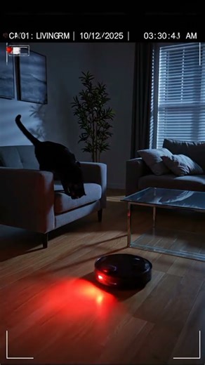 Cat, ghost and The Possessed Robot Vacuum
