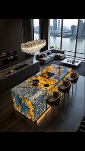 This ONE Stone Transforms Your Kitchen into Luxury 🔥 #kitcheninspo #crystalisland