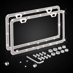 [Hot Item] Car License Plate Frame Us Standard Diamond License