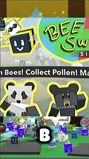 ROBLOX BEE SWARM PART 1 #shorts #roblox #funny #bss #beesmas #beeswarmsimulator #edit #fyp #funtime