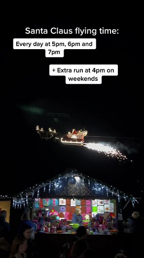 Santa Claus Flying in Switzerland | Watch Santa on His Flying Sleigh