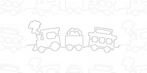 Groovy Patterns - Toy Trains - Edge-to-edge Digital Quilt Pattern - Etsy