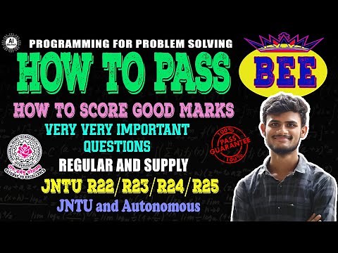 BEE-Important questions-How to pass-Btech 1st year-R22/R25-Jntuh