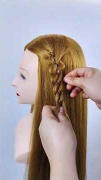 Four Strand Braid Tutorial #braids #hairstyle #hairtutorial #short #foryou #fyp