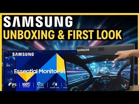 Samsung S3 Essential 27” 100Hz IPS Monitor Unboxing | First Look. #samsung #amazon #monitor