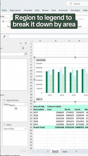 How to create an interactive Pivot Chart in Excel. 📊