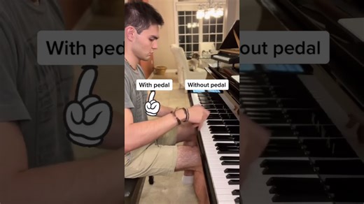 How piano sounds without pedal #howlsmovingcastle