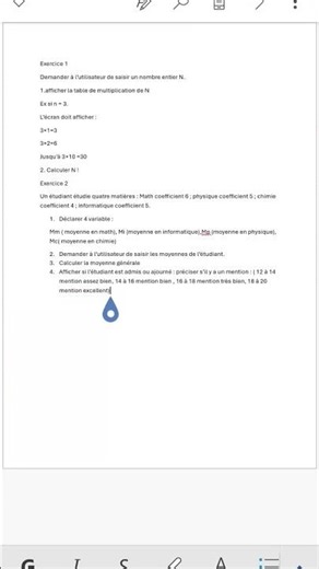 exercice programmation sur les boucles et les conditions