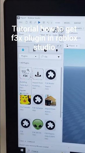 how to get f3x plugin #robloxstudio #plugin #f3x #roblox