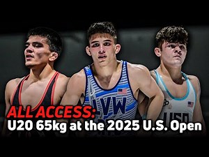 Follow the MADNESS of the U20 65kg bracket at the 2025 U.S. Open Wrestling Championships