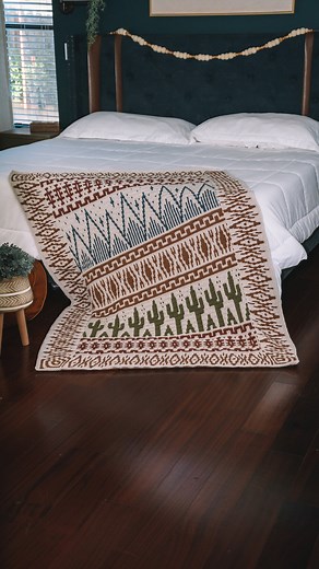 CROCHET PATTERN Desert Cactus Mosaic Crochet Blanket, Instant Download Pattern, Chart & Written Instructions Mosaic Stitch Video Tutorial - Etsy