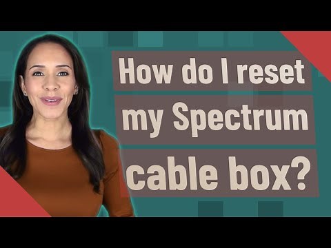 How do I reset my Spectrum cable box?