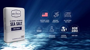 Bulk Kosher Fine Sea Salt for Commercial Use, Food Grade Non-Iodized with No Additives, Pure & Unrefined Kosher Salt, 2500 lb Bag