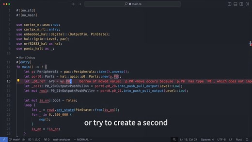 闪烁的 LED 探索嵌入式 Rust 生态系统