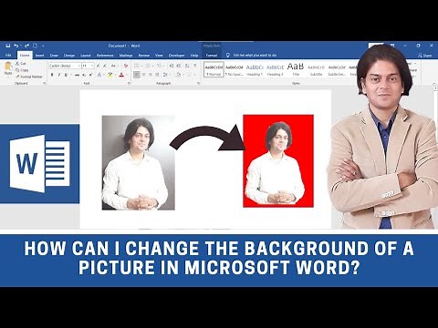 How can I change the background of a picture in Microsoft word ?