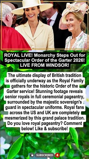 ROYAL LIVE! Monarchy Steps Out for Spectacular Order of thr Garter 2026! LIVE FROM WINDSOR!