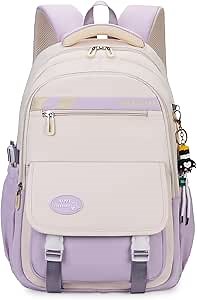 VIDOSCLA Teen Girls' Backpack for School Color-blocking Sports Kids Backpack for Teens Middle School Students Bookbag