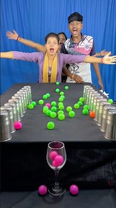 Amazing ball roll funny family challenge ✅#shorts #games