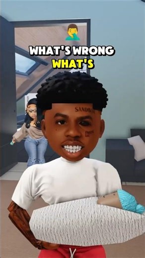 Taking Care Of My Newborn Son Alone 😳 #robloxstory