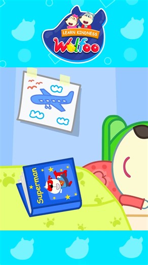 Wolfoo didn’t want to sleep alone when baby Lucy was born. But every little noise woke her up! 😢 He finally understood and chose to sleep in his own room. What a kind big brother! #WolfooKindness #cartoonforkids #WolfooAFriendForEveryFamily #wolfoo #family #parentingtips #siblings | Wolfoo Kids Cartoon