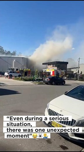 Unexpected scenes at today’s fire incident in Kingsgrove #sydney #fire #emergency #firefighter