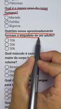 Quiz de Anatomia com perguntas e respostas