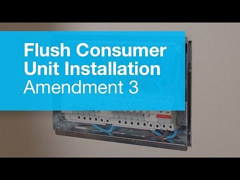 Flush Metal Consumer Unit Installation - Amendment 3