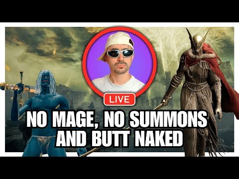 📱BEATING ELDEN RING FIRST TIME!! NO MAGE NO SUMMONS NO ARMOR!