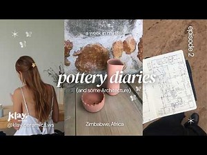a week in my life working in Architecture + Pottery
