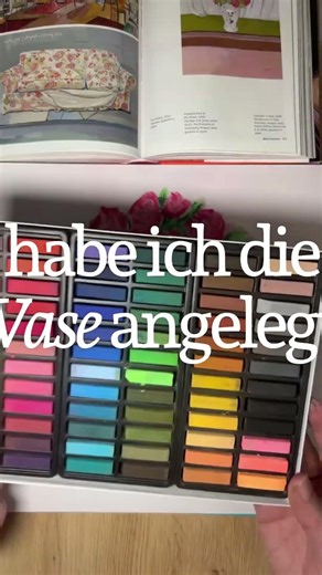 Vase und Rosen mit Faber-Castell-Pastellkreide malen
