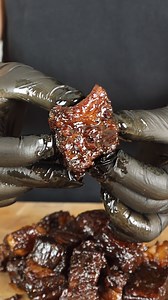 Beef Bacon Burnt Ends 🥓 A good burnt end is arguably the best bite in BBQ. High surface area allows for more seasoning, smoke, and sauce for an explosion of flavor. They are mostly made from highly marbled cuts such as brisket point or pork belly, so they are guaranteed to melt in your mouth. Taken from the beef belly, this bacon was already seasoned and smoked to perfection. To release some of the salt content, I soaked the chunks in cold water for 20 minutes before seasoning with Spiceology c