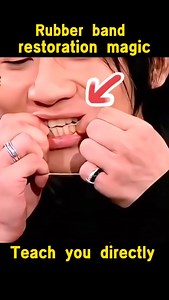 MAGIC RUBBER BAND TRICK TUTORIAL 😱😂 #magic #tutorial #magictricks | Milaad Khodadoust