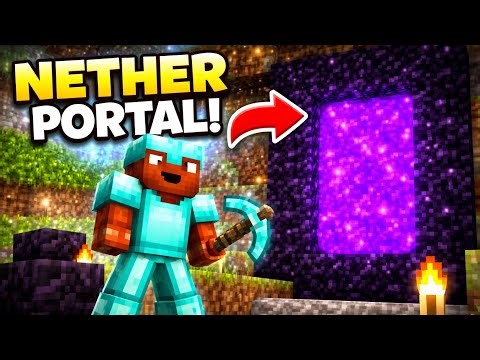I Built a Nether Portal at My Meatball Base (Minecraft Survival #7)