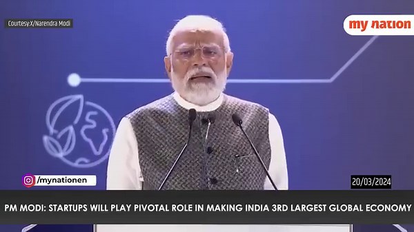 PM Modi: Startups will play a pivotal role in making India the 3rd largest global economy . #PMModi #India #StartupMahakumbh #GlobalEconomy #LargestEconomy | MyNation