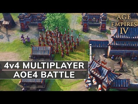 Age of Empires 4 Gameplay - 4K HDR - AOE4 Skirmish Multiplayer