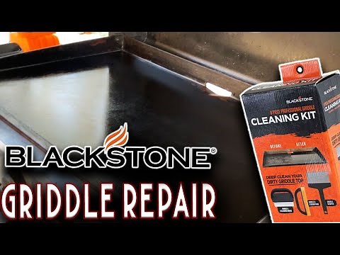 HOW TO FIX AND REPAIR BLACKSTONE GRIDDLE SURFACE! TIME TO RESEASON FLAT TOP!