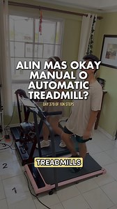 Manual or Automatic Treadmill? | Day 379 of 10,000 Steps Challenge 🏃🏻‍♀️ #10kSteps #Treadmill #Exercise #HealthyLifestyle #SelfImprovement | Trishia Hope